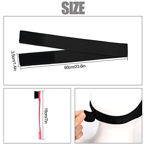 AIEX 3 Pezzi Elastici per Parrucca e 2 Pezzi