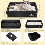 Transporteur de chats avec boîte à lettres, trousse de bagages de voyage, transporteur de chiens approuvé par la compagnie aérienne jusqu'à 20Lbs Petits animaux domestiques, chaton, chien, chiot - Essentiels pour l'extérieur