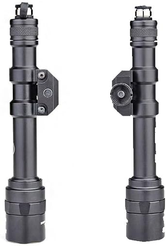 M600AA Mini Scout Flashlight Light,200 Lumens LED Whitelight Torch Light,With Remote Pressure Switch & Replaceable Mounting Tail Cap Combo,Constant/Momentary Modes,Fits For Standard 20mm Pic Rail