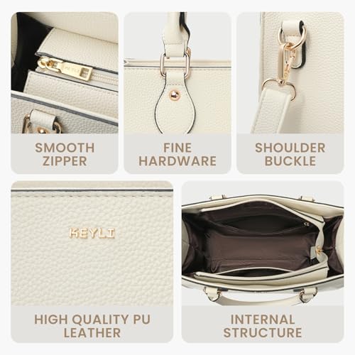 Bolso Tote Mediano Keyli para Mujer de Cuero miniatura 6