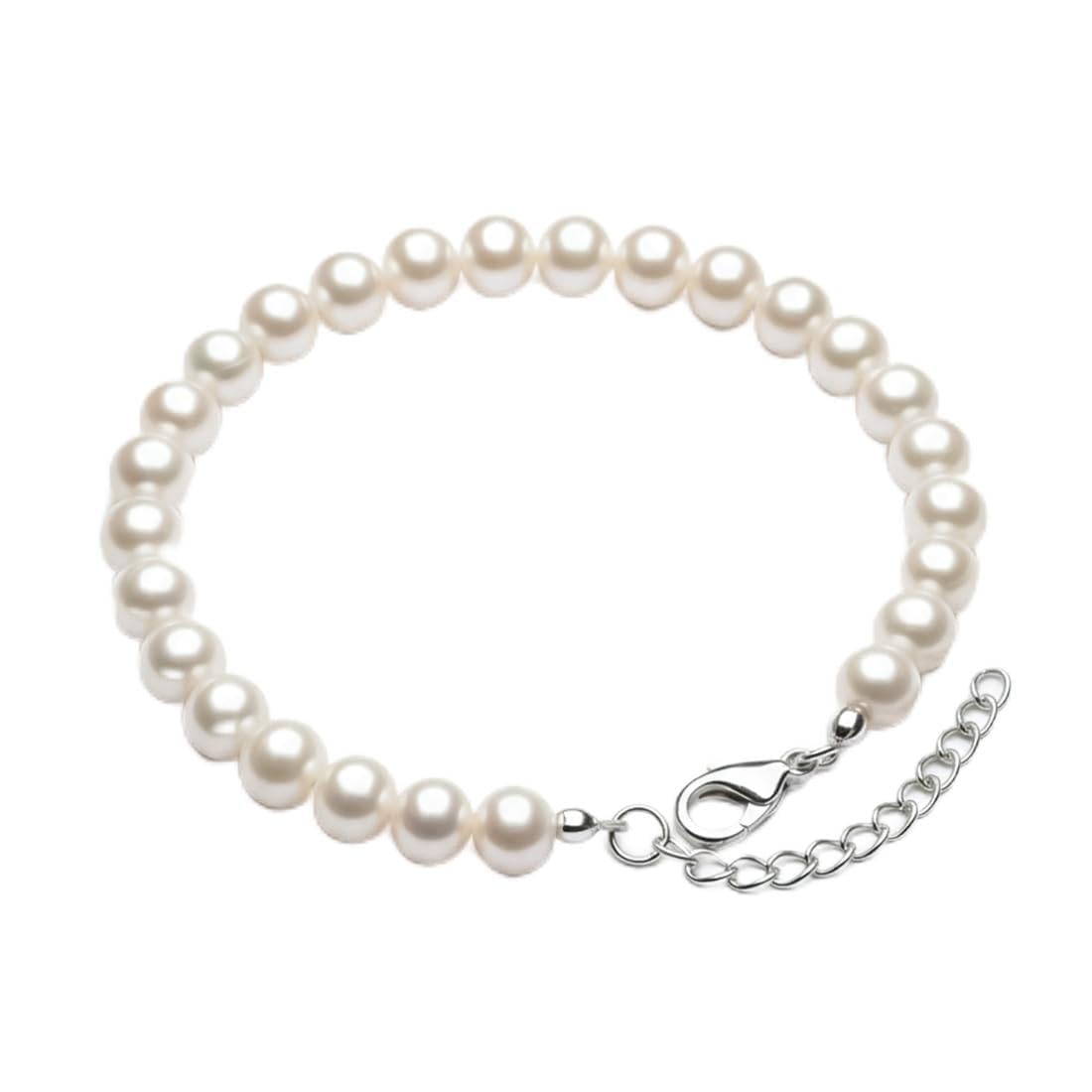 925 Sterling Silver Majestic Fresh Water Pearl Bracelet | Adjustable Bracelet | Gift For Women & Girls | 925 Stamp and Certificate of Authenticity-image-38