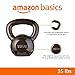 Amazon Basics Cast Iron Kettlebell, 35 pound, Black