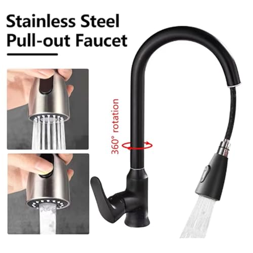 Robinet de cuisine extractible installation facile acier durable