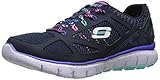 Skechers Kids S-Flex-Fashion Play Running Shoe,Navy/Multi,11.5 M US Little Kid