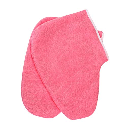 Healifty Paraffin Socken Wachs Badesocken Paraffin Booties Frottee Booties Wachs Fußbad Abdeckung feuchtigkeitsspendende Fußpflege
