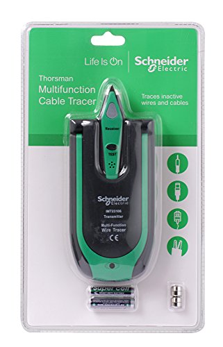 Schneider Electric Thorsman Multifunktions-Kabelsucher mit Sender und Empfänger, Leitungssucher, inklusive Batterien, Artikelnummer IMT23206