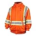 Revco/Black Stallion TruGuard 200 FR Cotton Hooded (Safety Orange) Sweatshirt, Reflectives xl