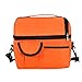 Produktbild OttoBen Abteil Isoliert Lunchpakete Kinder Erwachsene Groß Sanft Kühltasche Wasserdicht Auslaufsicher Thermal Bento Box zum Frauen Männer Arbeit/Schule/Picknick Orange