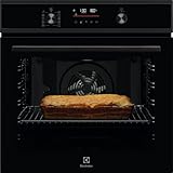 EOF6P46WH Elektro-Einbau-Backofen, elektrisch, belüftet, multifunktional, mit Pyrolysegrill, 72 Liter, 60 cm, Schwarz, Energieeffizienzklasse A++