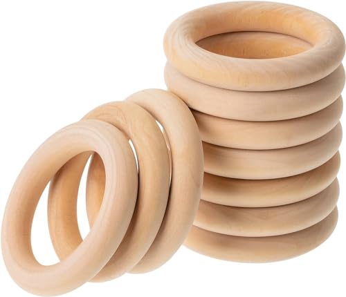 Biffely BFLY_NATURAL_2.2 Napkin Rings, Unfinished Wooden Napkin Rings Buckles thumb #2