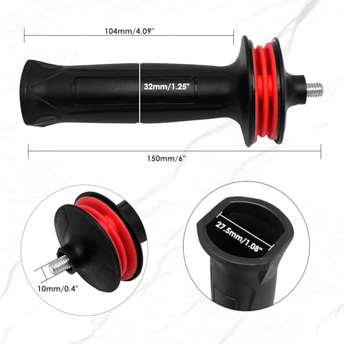 10mm Dia Thread 125 Model Angle Grinder Side Handle Replacement Sander Handle Tool Black(1pcs) by generic - Image 4