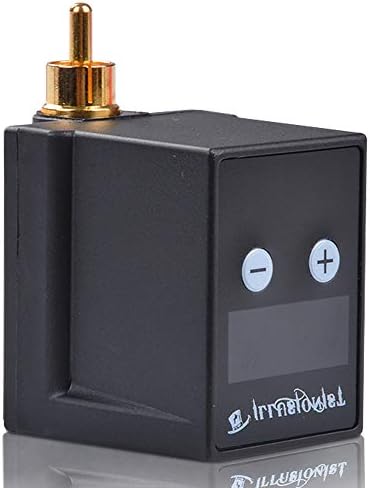 Romlon Wireless Mini Tattoo Power Supply, Newest Digital Display LED Screen Professional Tattoo Power Supply Permanent Makeup Equipment RCA Connection for Rotary Tattoo Pen Machines Supplies (RCA)