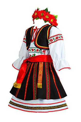 Romanian costume women folk dress Moldova dancewear