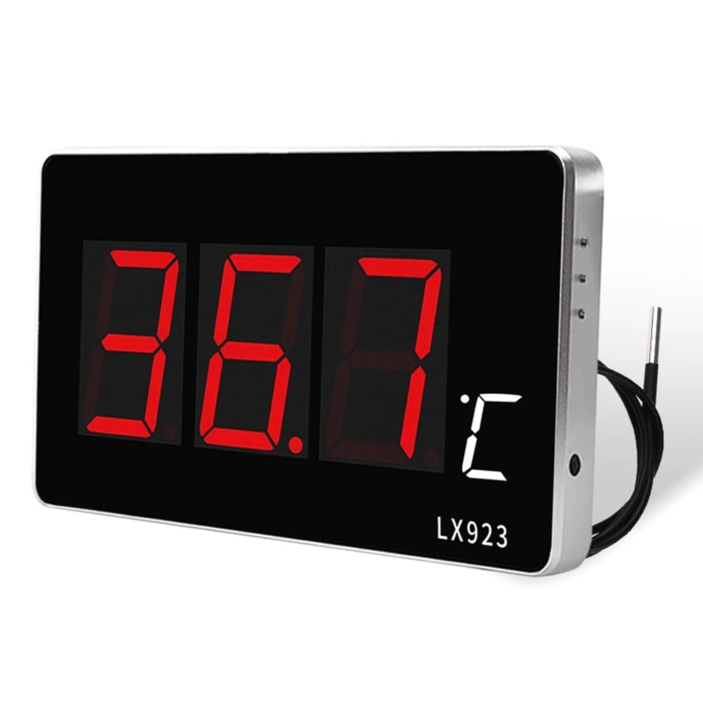 Accueil Électronique pour le Thermomètre à Piscine LED Thermomètre Numérique à Grand Écran Détecteur de Température Sauna Salle Plug Eu Plux
