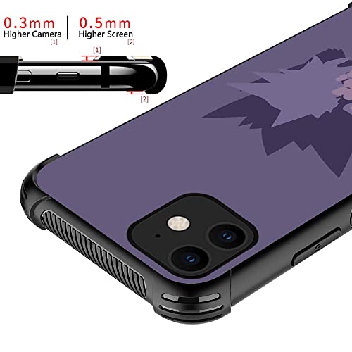 Djsok Compatible Iphone 11 Case Pocket Elf Anime Pattern,Case For Boy Girl Hard Glass Anti-Scratch Cover [6Ft Drop Tested] Shockproof Non-Slip Tpu Case Compatible With Iphone 11-6.1Inch #TOP1