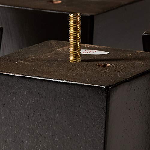 Wood Furniture Legs 5 Inch - Sofa Legs Set Of 4 Square Couch Legs - Espresso Tapered Feet Replacement For Legs For Furniture Or Diy Projects- Sofa Legs, Chair, Ottoman, Stool, Coffee Table, Bed, Etc. #TOP6