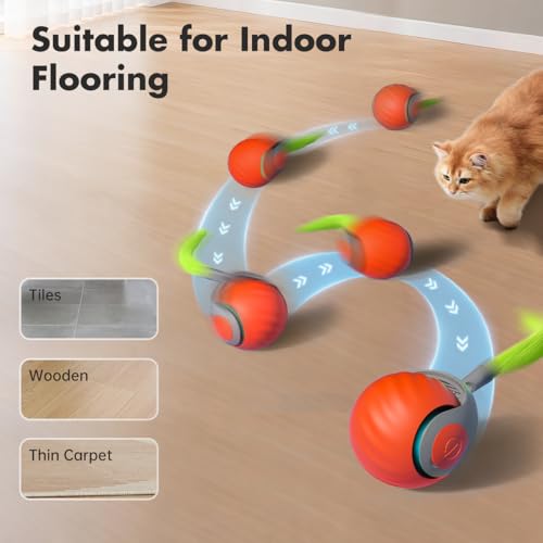Petgravity Speedy Sprint Smart Moving Cat Ball (Rechargeable, Motion-Sensor Standby) — view 4