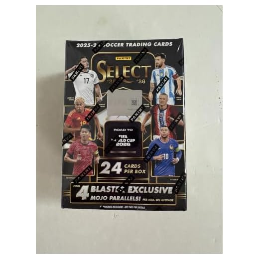 2026 Panini Select Road to FIFA World Cup™ Soccer Trading Cards Retail Blaster Box | 24 Cards Per Box | Exclusive Green & Pink Mojo Parallels | Official FIFA World Cup 2026 Collectibles