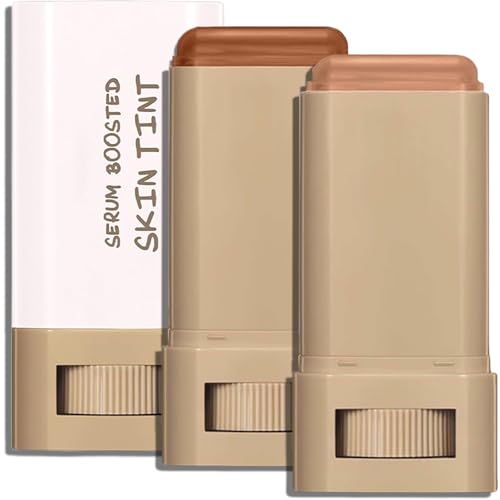Beauty Balm Serum Boosted Skin Tint, Foundation Stick & Concealer Contour Stick for Women, Tinted Moisturizer, Full Coverage Foundation, Radiant & Dewy Finish for Face Makeup (#03 06)