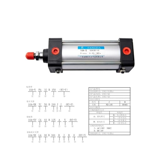 Cylindre 10A-5 compatible vanne et interrupteur sans huile - 3