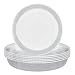 CandyHome 10 Pieces of 10 Inch Clear Plant Saucers, Plastic Plant Trays for Household and Garden Plants