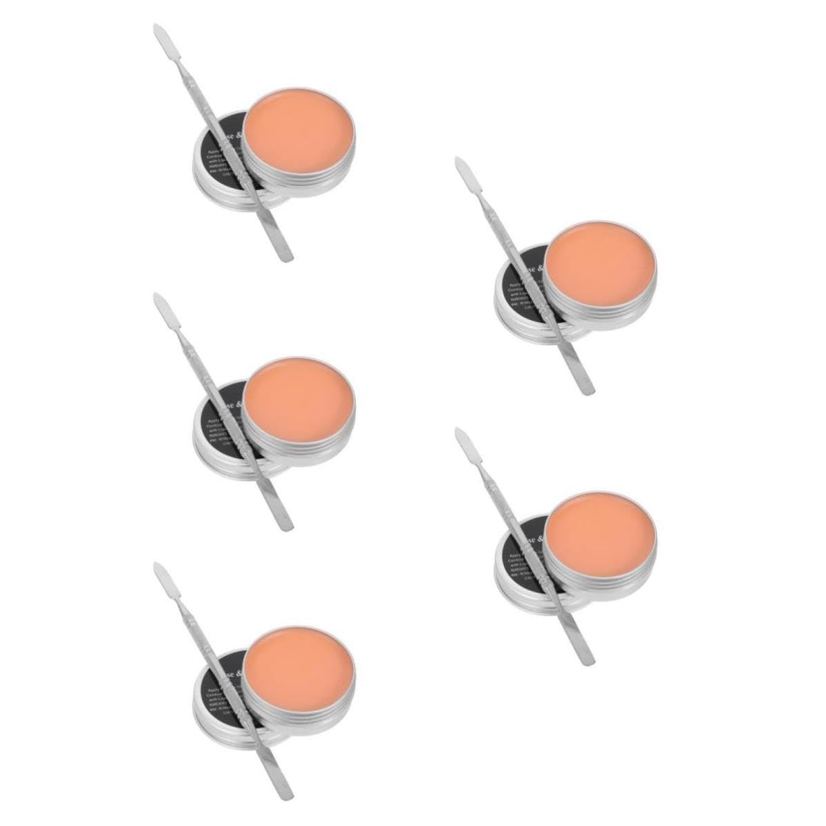 Healeved 5 Piezas Kit de Maquillaje de Halloween con Cera para Cicatrices Falsas y Espátula, Adecuado para Fiestas Temáticas y Efectos Obsequios Profesionales Color Aleatorio