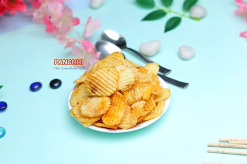 Image of Panchi Masala Aloo Waffers Namkeen (100 Gram Pack of 1) Agra Special Crunchy and Flavorful Indian Snack Spicy Tangy and Tasty Perfect for Tea Time and Munching