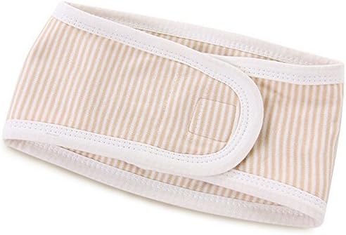 Fairy Baby Organic Colored Cotton Umbilical Hernia Truss Breathable Nursing Cover Pack of 2(Stripe,Fit Waist 17.3"-19.7")