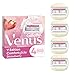 Gillette Venus Comfortglide Strawberry Rasierklingen Damen, 4 Ersatzklingen für Damenrasierer mit 5-fach Klinge