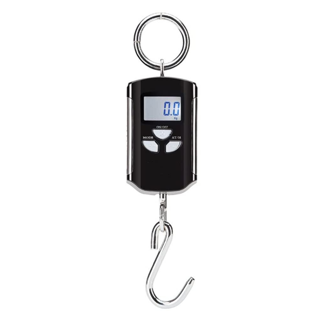 JSEIAJB Mini Electronic Digital Stainless Steel Hook Scale Fish Hanging Crane LCD Loop Weight Balance(D)