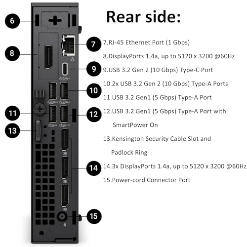 Image of Dell Pro Micro Plus Mini PC Desktop Computer, Intel Core Ultra 5 235T, 32GB DDR5, 1TB PCIe SSD, Wi-Fi 6 Bluetooth Ethernet, Supports 4 Monitors, Windows 11 Pro, Everyday Use