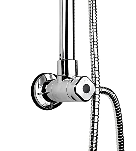 Niagara Conservation N99Sr17Ch Showerrail 5-Spray With 1.75 Gpm 8.8-In. Wall Mount Combination Fixed And Handheld Shower Heads In Chrome, 1-Pack | Bathroom Shower Head With Pressure Compensation #TOP2