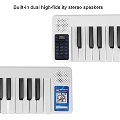 Piano Pliant 88 Touches Piano Électrique Rechargeable Avec Bluetooth MIDI Portable Pleine Grandeur Tactile Numérique Piano Intégré Double Haut-Parleurs for Les Débutants (Color : White) - Les Beatles, Paul McCartney, John Lennon, RIngo Starr, George Harrison Piano Pliant 88 Touches Piano Électrique Rechargeable Avec Bluetooth MIDI Portable Pleine Grandeur Tactile Numérique Piano Intégré Double Haut-Parleurs for Les Débutants (Color : White) – Image 5