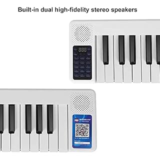 Piano Pliant 88 Touches Piano Électrique Rechargeable Avec Bluetooth MIDI Portable Pleine Grandeur Tactile Numérique Piano Intégré Double Haut-Parleurs for Les Débutants (Color : White) - Les Beatles, Paul McCartney, John Lennon, RIngo Starr, George Harrison Piano Pliant 88 Touches Piano Électrique Rechargeable Avec Bluetooth MIDI Portable Pleine Grandeur Tactile Numérique Piano Intégré Double Haut-Parleurs for Les Débutants (Color : White) – Image 5