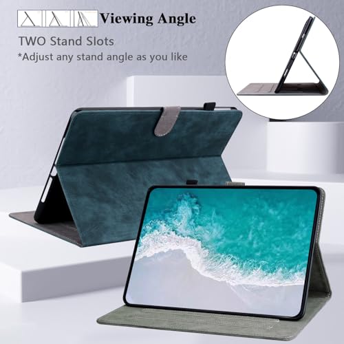 Coque Samsung Galaxy Tab S2 9.7 JZ tigre relief et support multi-angle bleu