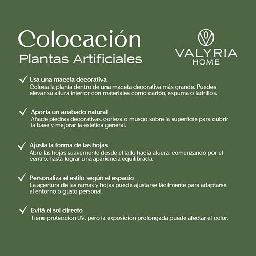 Miniatura 6 de Valyria Home - Planta Artificial Ficus - Tamaño 180 Cm - Pack De 2 Plantas De Plástico Grande Interior Y Exterior - Árbol Artificial Realista Y Exótico - Decoración Del Hogar Y Oficina