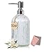 Dispenser Pump Bottle for Kitchen and Bathroom - Dish Soap, Hand Soap, Shampoo, Lotion, Mouthwash, and More - Premium Rust Proof Bronze Pump - 17.5 Ounce Glass Bottle