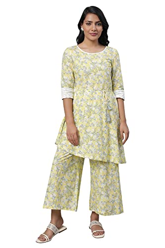 Robe longue pour femme Aurelia citronnier XS vêtement été chic et robe de plage légère