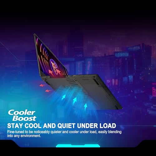 MSI Sottile 15,6 pollici FHD 144Hz IPS Gaming Laptop, 13th Gen Intel Core i5-13420H, NVIDIA GeForce RTX 4050, 16GB RAM, 512GB SSD, WiFi 6, Tastiera retroilluminata, Cooler Boost, Windows 11 w/ICP Hub - Notebook - Immagine 7