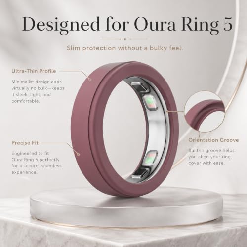 Ring Cover Compatible with Oura Ring 5, Ultra-Thin Soft Silicone Protector Case, Anti-Scratch Smart Ring Guard, Comfortable Accessories for Oura Ring Gen 5 by MOTYCTCH - Used condition - Image 9