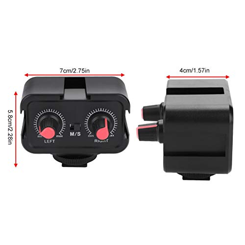 Senyar Microfone para mixer DSLR para telefone para mixer de áudio, WS-V2 de dois canais para mixer