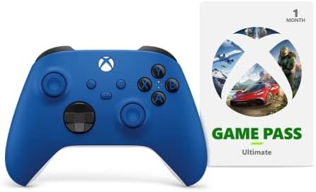 Xbox Wireless Controller – Shock Blue + Game Pass Ultimate 1 Month