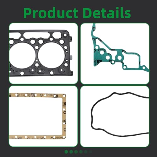 Image of Head Gasket Set, for Kubota Engine: D902, D902E | for Kubota Utility Vehicle: RTV900,RTV900G,RTV900R,RTV900T,RTV900W, 1G823-993501G82399350,1G962-03313,1G96203313,1G962-99363