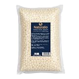 [Naturalio] ブラジリアンワックス ハード 粒 【サロン品質/日本製】 脱毛ワックス VIO 鼻毛 眉毛 顔 全身 メンズ レディース 兼用 【大容量サロン・業務用にも】 (1kg, ホワイトミルク)