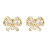 Fiocchi di strass accessorio delicato fiocco in metallo decorazione attraente cristallo fiocco allegato per cuffie Freeclip Zirconia farfalla clip per Freeclip per Freeclip