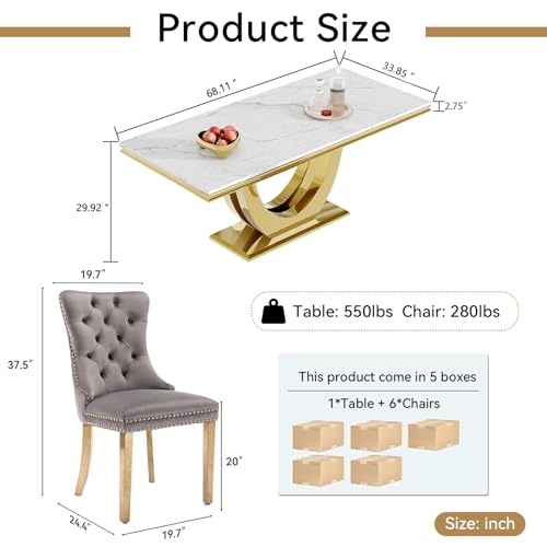 Luxury Dining Table Set Modern