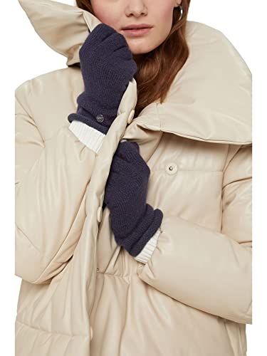 Esprit Accessoires 121EA1R301 Gants, 400/bleu Marine, Taille Unique Femme Cover