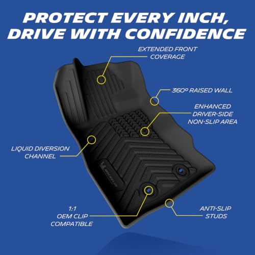 Image of Michelin Vehicle Mats for 2024-2026 Subaru Crosstrek /Subaru Impreza | Not Fit 2026 Crosstrek hybrid, All-Weather TPE Custom Fit Liner, Premier, 3 Piece