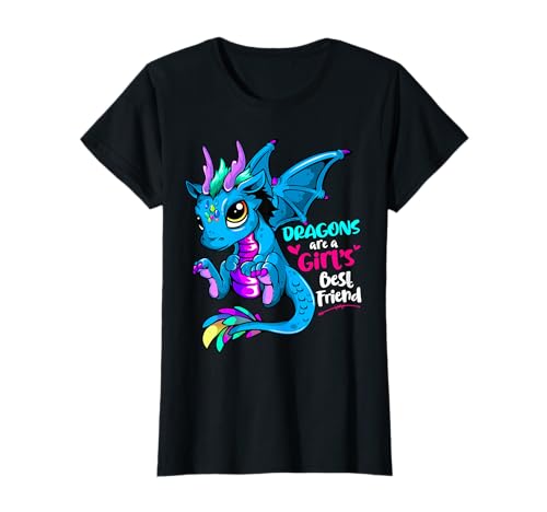Dragons Are A Girl's Best Friend For Women and Girls T-Shirt
