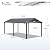 PHI VILLA 10x20 ft Carport, Metal Carports Canopy Heavy Duty Car Port Portable Garage with Galvanized Steel Roof Multi-Use Shelter, Sturdy Outdoor Car Ports for Cars, Boats and Tractors